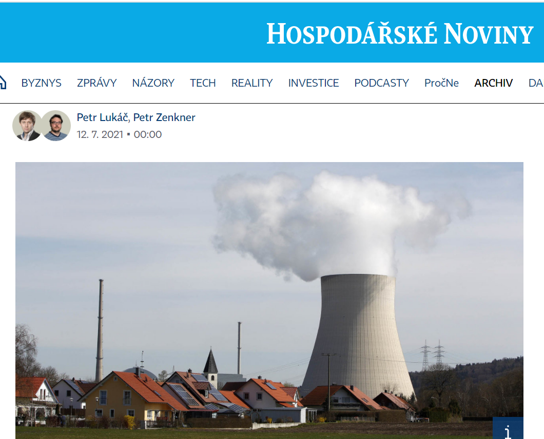 Zkušenosti firem BR Group s energiemi v Hospodářských novinách